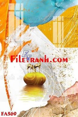 File ảnh File gốc in bộ tranh decor treo tráng gương canvas FA569 (gốc) in poster