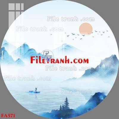 File tranh File gốc in bộ tranh decor treo tráng gương canvas FA571 (file gốc) chủ đề phong thủy
