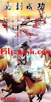 File in trần File gốc in bộ tranh decor treo tráng gương canvas FA5719 (file gốc) phong thủy