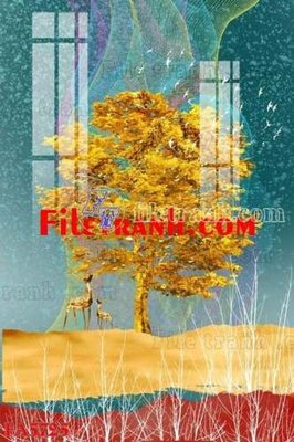 Ảnh gốc file in lụa File gốc in bộ tranh decor treo tráng gương canvas FA5725 chi tiết