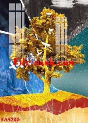 File ảnh File gốc in bộ tranh decor treo tráng gương canvas FA5726 (gốc) cho trang trí nhà hàng