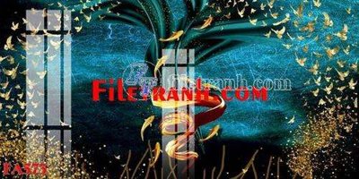 File tranh File gốc in bộ tranh decor treo tráng gương canvas FA573 (bản gốc) in lụa 3D