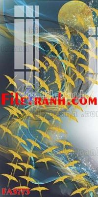 File tranh File gốc in bộ tranh decor treo tráng gương canvas FA5773 (gốc) in backlit film