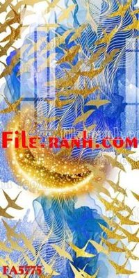 File gốc File gốc in bộ tranh decor treo tráng gương canvas FA5775 (in lụa) tranh thuận buồm