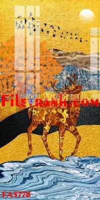 File tranh quảng cáo File gốc in bộ tranh decor treo tráng gương canvas FA5778 (file gốc) chuyên nghiệp