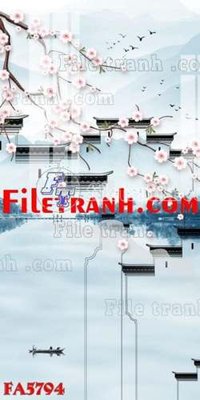 File gốc in ấn File gốc in bộ tranh decor treo tráng gương canvas FA5794 chất lượng vượt trội