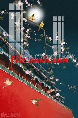 File tranh quảng cáo File gốc in bộ tranh decor treo tráng gương canvas FA5840 (file gốc) chuyên nghiệp