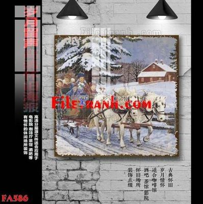 File in trần File gốc in bộ tranh decor treo tráng gương canvas FA586 (bản gốc 3D) sống động