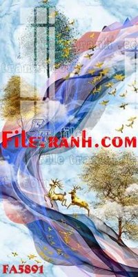 File tranh File gốc in bộ tranh decor treo tráng gương canvas FA5891 (gốc) chủ đề trẻ em