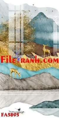 File in mica File gốc in bộ tranh decor treo tráng gương canvas FA5895 (ảnh gốc) đẹp