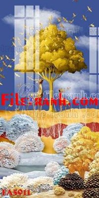 File tranh File gốc in bộ tranh decor treo tráng gương canvas FA5911 (gốc) chủ đề thành phố