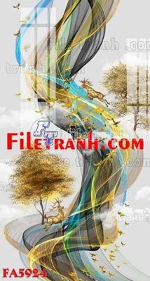 File in ấn File gốc in bộ tranh decor treo tráng gương canvas FA5924 (bản gốc) sắc nét