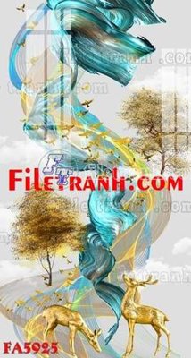File tranh File gốc in bộ tranh decor treo tráng gương canvas FA5925 (gốc) chủ đề trừu tượng