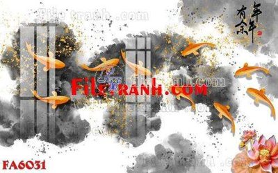 File gốc File gốc in bộ tranh decor treo tráng gương canvas FA6031 (in lụa) tranh thuận buồm
