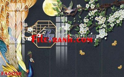 File gốc in ấn File gốc in bộ tranh decor treo tráng gương canvas FA6036 chuẩn màu CMYK
