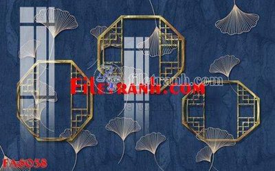 File tranh gốc File gốc in bộ tranh decor treo tráng gương canvas FA6038 (sắc nét từng chi tiết)