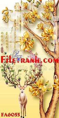 File tranh gốc File gốc in bộ tranh decor treo tráng gương canvas FA6055 chủ đề hiện đại