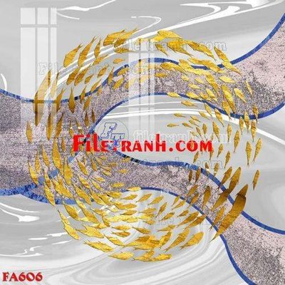 File gốc File gốc in bộ tranh decor treo tráng gương canvas FA606 (in ấn) không giới hạn