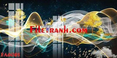 File ảnh File gốc in bộ tranh decor treo tráng gương canvas FA6085 (gốc) in standee