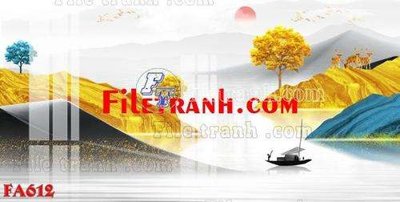 File tranh File gốc in bộ tranh decor treo tráng gương canvas FA612 (bản gốc) treo tường