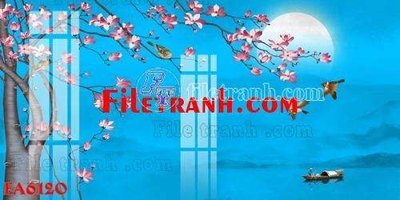 File gốc in tráng gương File gốc in bộ tranh decor treo tráng gương canvas FA6120 chi tiết