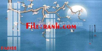 File gốc File gốc in bộ tranh decor treo tráng gương canvas FA6122 (in 3D) cho trang trí