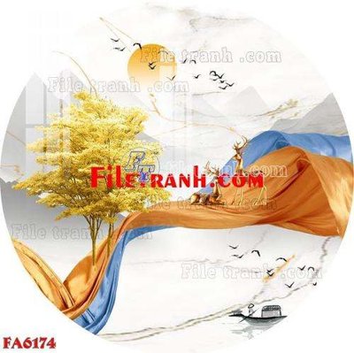 File gốc in tráng gương File gốc in bộ tranh decor treo tráng gương canvas FA6174 chi tiết