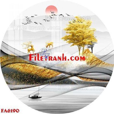File gốc File gốc in bộ tranh decor treo tráng gương canvas FA6190 (in mica) cắt laser