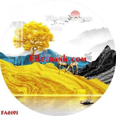 File gốc File gốc in bộ tranh decor treo tráng gương canvas FA6191 (trang trí) cho phòng khách