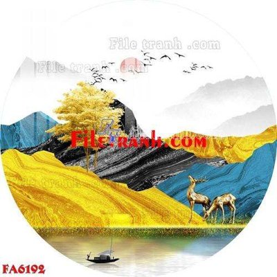 Mua file tranh gốc File gốc in bộ tranh decor treo tráng gương canvas FA6192 tại Filetranh.com