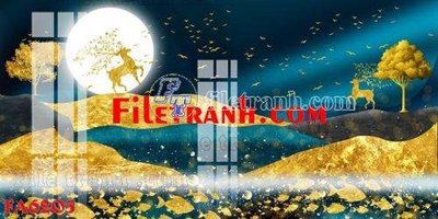 File gốc File gốc in bộ tranh decor treo tráng gương canvas FA6203 (thiết kế) độc quyền