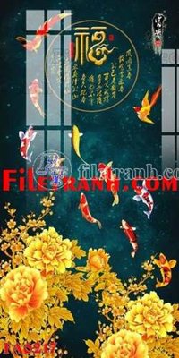 File tranh File gốc in bộ tranh decor treo tráng gương canvas FA6217 (gốc) in trên kính