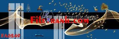 File tranh trang trí File gốc in bộ tranh decor treo tráng gương canvas FA6249 (tải file gốc)