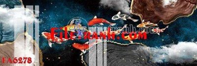 File gốc in ấn File gốc in bộ tranh decor treo tráng gương canvas FA6278 chuẩn màu CMYK