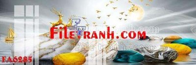 File PSD in ấn File gốc in bộ tranh decor treo tráng gương canvas FA6285 (chất lượng cao)