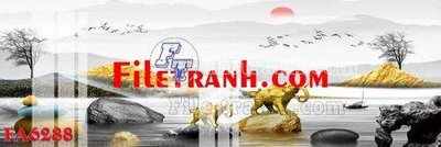 File tranh File gốc in bộ tranh decor treo tráng gương canvas FA6288 (gốc) chủ đề thiên nhiên