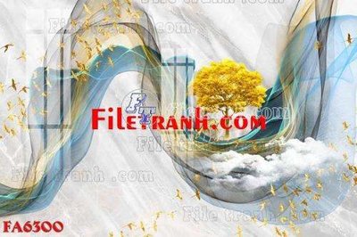 File tranh ảnh gốc File gốc in bộ tranh decor treo tráng gương canvas FA6300 dùng cho in khổ lớn