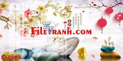 File tranh File gốc in bộ tranh decor treo tráng gương canvas FA6303 (ảnh gốc) in trần nhà