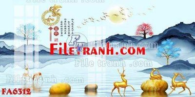 File in ấn cao cấp File gốc in bộ tranh decor treo tráng gương canvas FA6312 (file gốc)