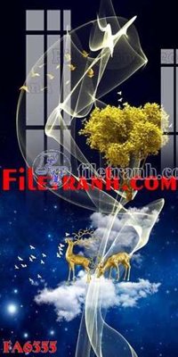 File tranh gốc File gốc in bộ tranh decor treo tráng gương canvas FA6355 (bản đẹp) độc quyền