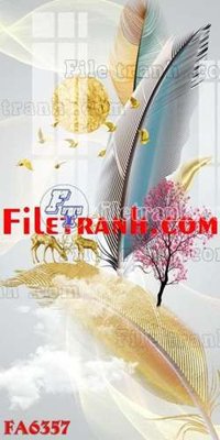 File PSD File gốc in bộ tranh decor treo tráng gương canvas FA6357 (gốc) tách lớp chi tiết