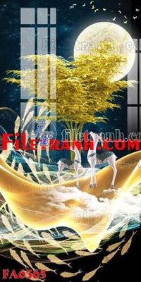 Tải file gốc File gốc in bộ tranh decor treo tráng gương canvas FA6365 (để in lụa)