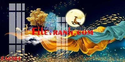 Tải file File gốc in bộ tranh decor treo tráng gương canvas FA6384 (gốc) in ấn chất lượng