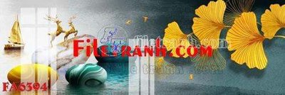 File gốc File gốc in bộ tranh decor treo tráng gương canvas FA6394 (in 3D) nghệ thuật