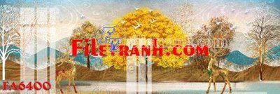 File gốc File gốc in bộ tranh decor treo tráng gương canvas FA6400 (in lụa) tranh phong thủy