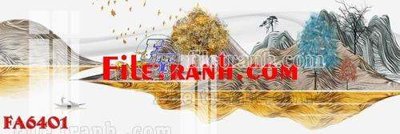 File in ấn File gốc in bộ tranh decor treo tráng gương canvas FA6401 (bản gốc) cao cấp