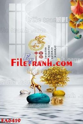 File tranh File gốc in bộ tranh decor treo tráng gương canvas FA6419 (ảnh gốc) độ nét vượt trội