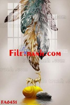 File tranh File gốc in bộ tranh decor treo tráng gương canvas FA6431 (bản gốc) trang trí văn phòng