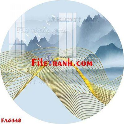 File tranh File gốc in bộ tranh decor treo tráng gương canvas FA6448 (gốc) chủ đề động vật