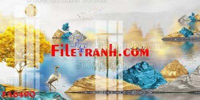 Download file File gốc in bộ tranh decor treo tráng gương canvas FA6490 (chuẩn in) chất lượng cao